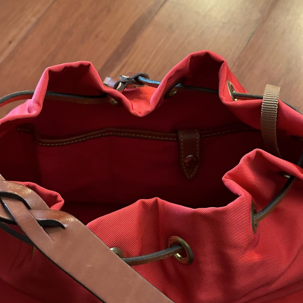 Red Drawstring Women's Bag - Picture 7 of 15